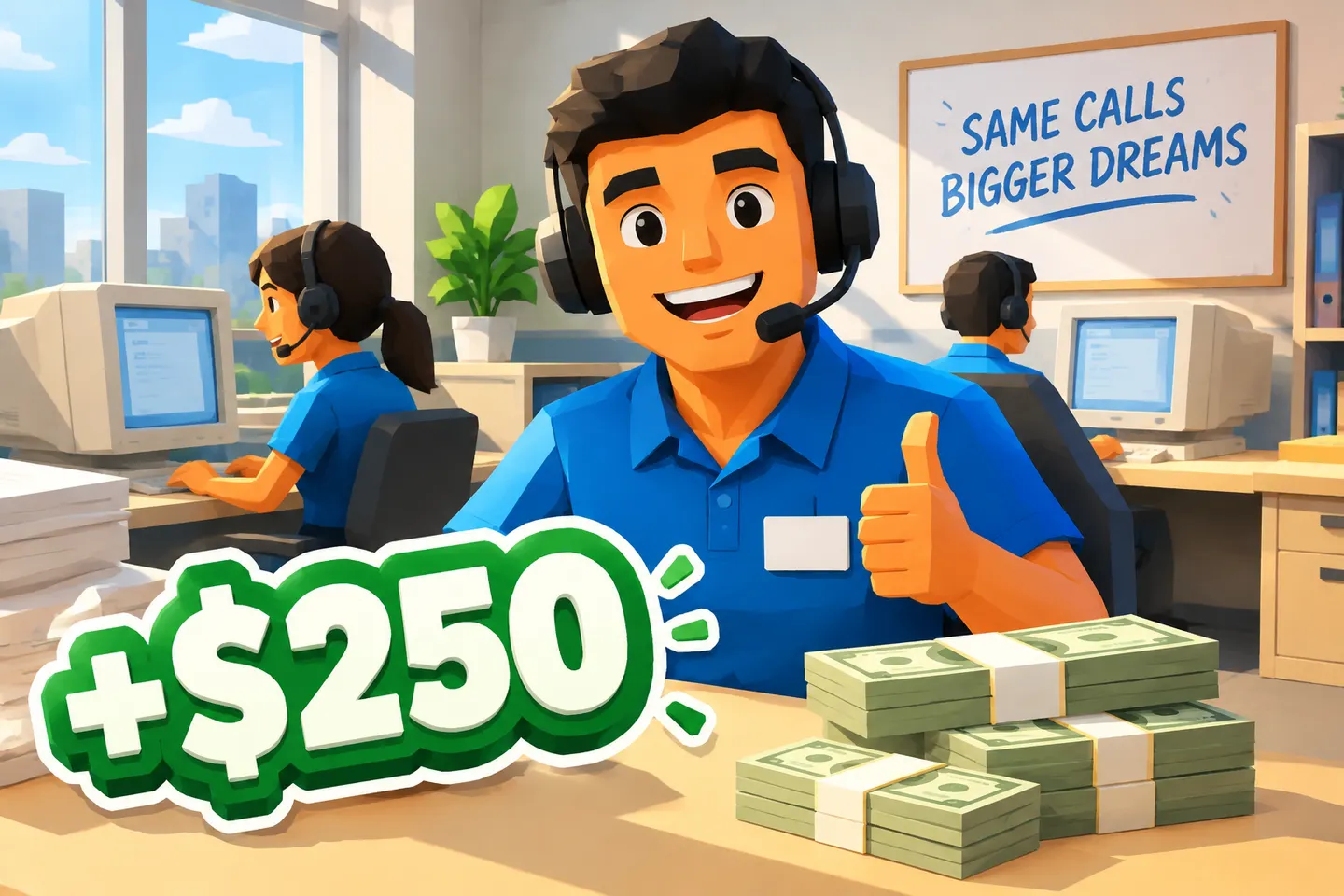 Scam With Your Friends key art – Steam co-op scam call center game